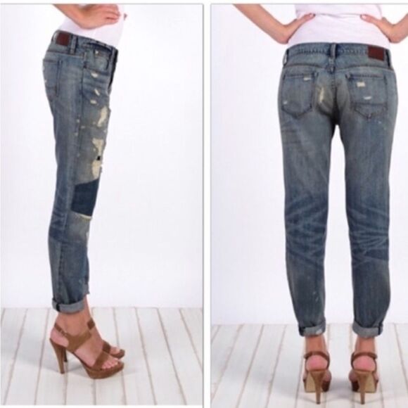 Henry & Belle Denim - HENRY & BELLE PATCHWORK BOYFRIEND JEANS